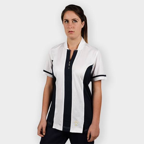 Leisure Shirt - White and Navy