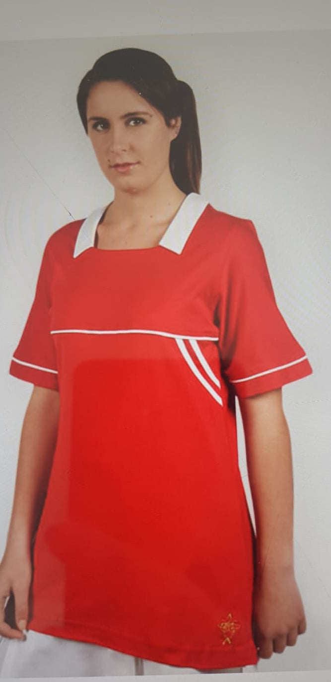 Marine Shirt - Red and White