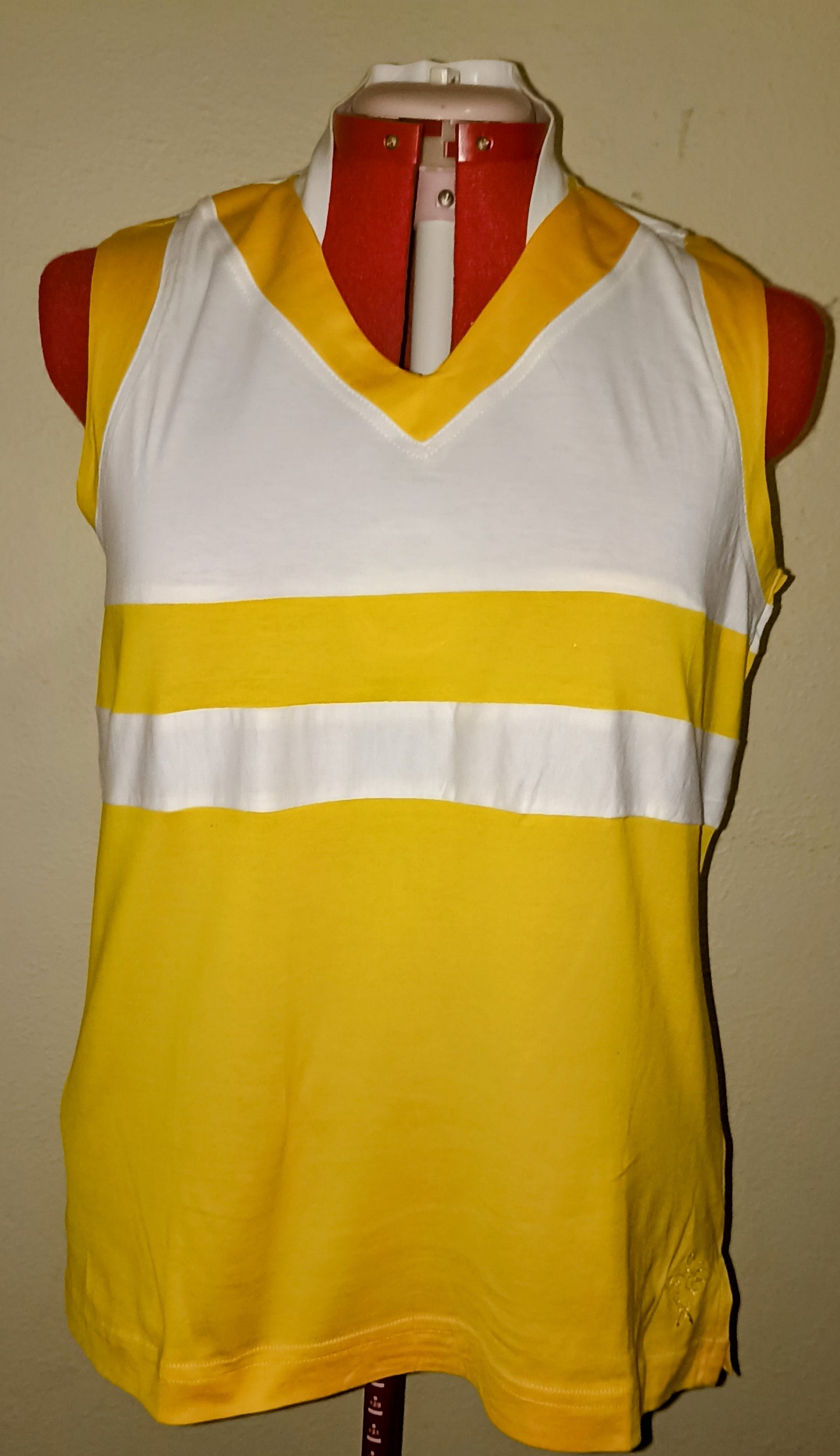 Chic Shirt - White and Yellow