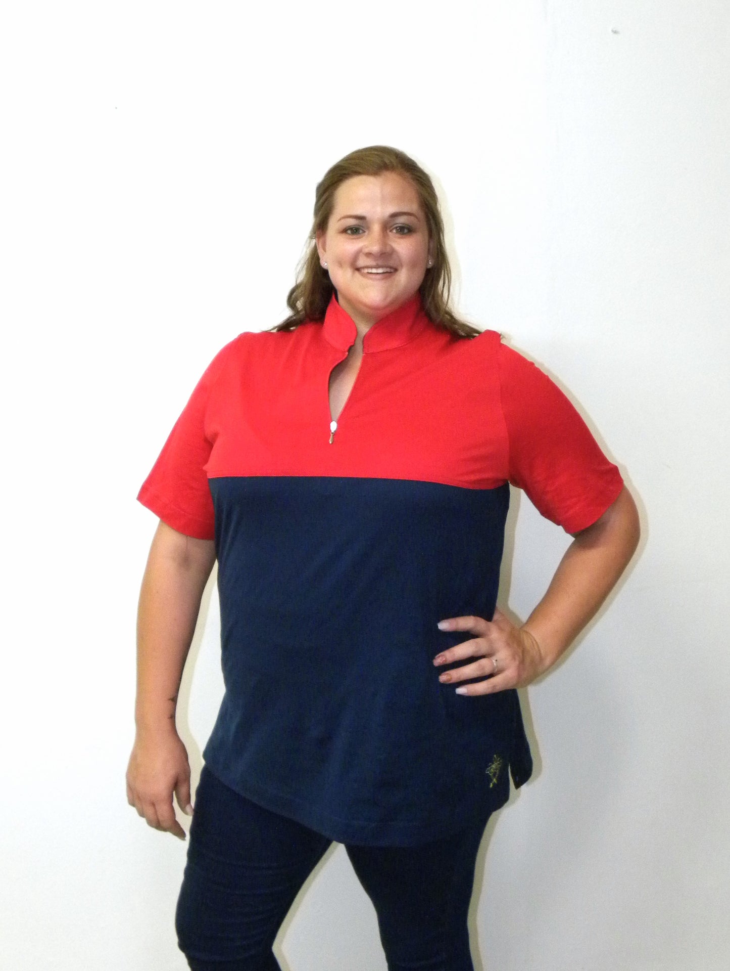 Versatile Shirt - Red and Navy