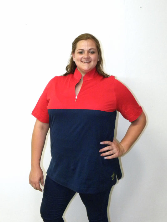 Versatile Shirt - Red and Navy
