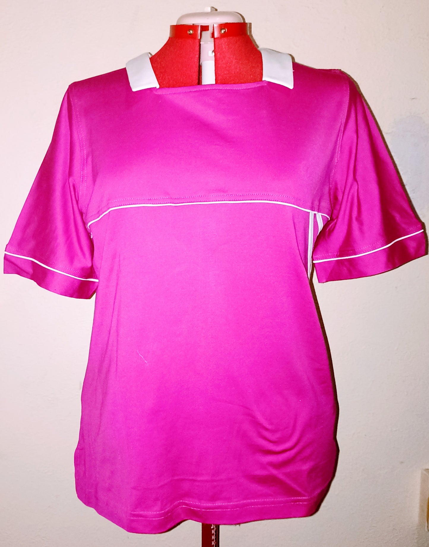 Marine Shirt - Pink and White