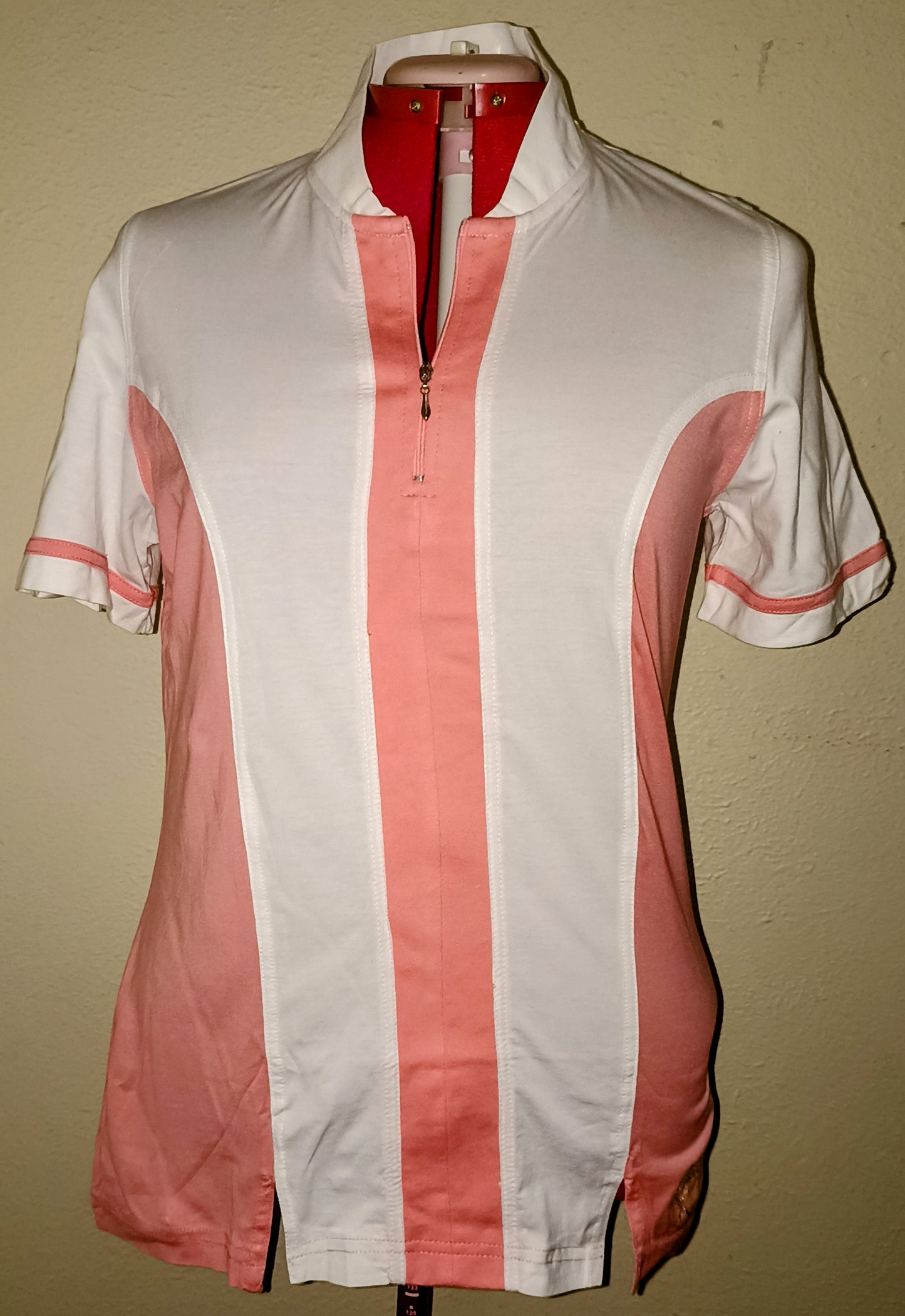 Leisure Shirt - White and Melon