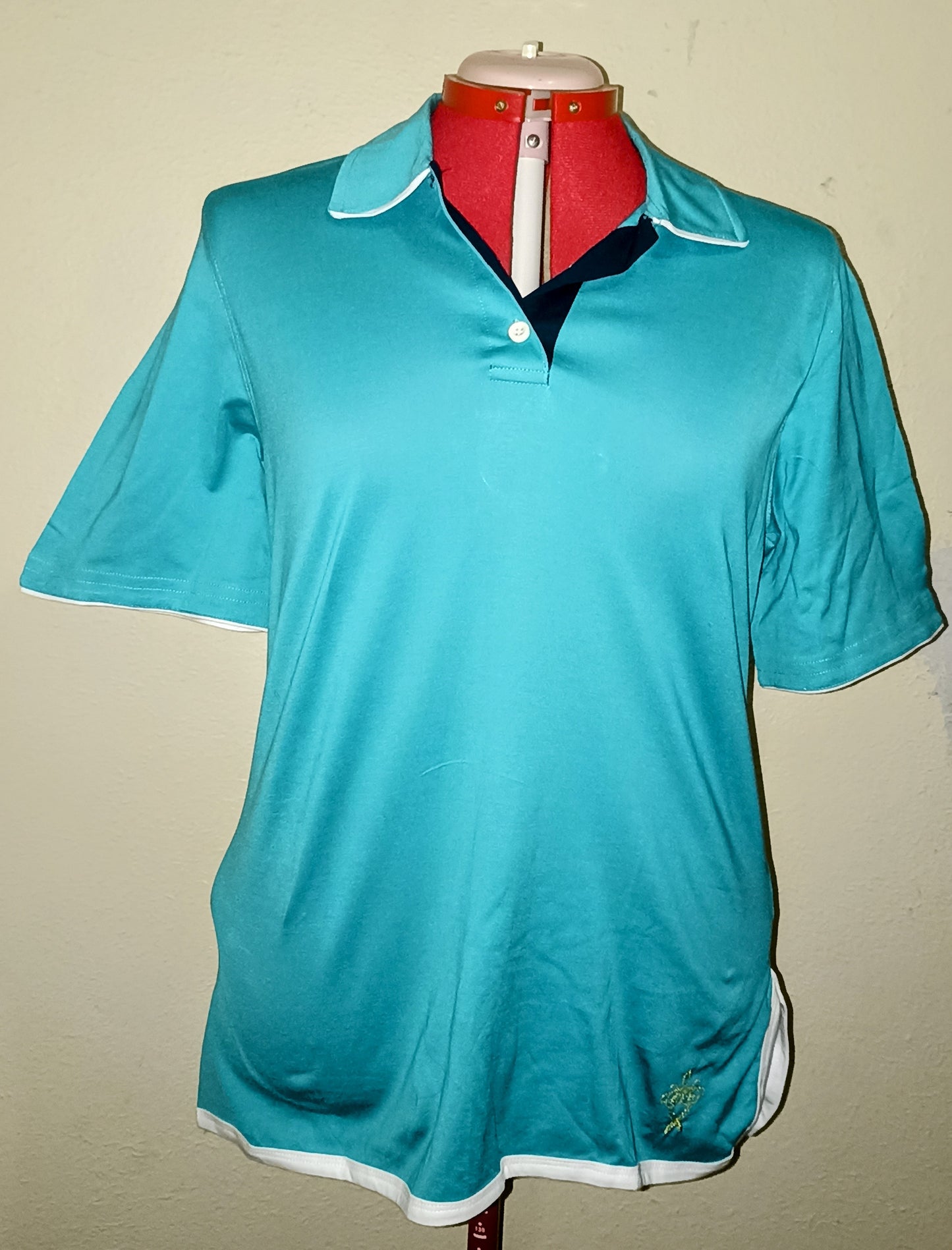 Unique Shirt - Turquoise, White and Navy