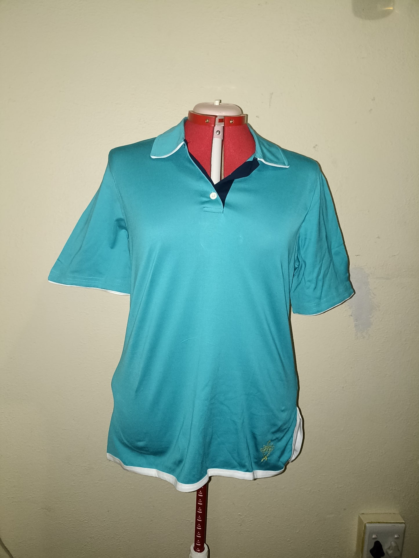 Unique Shirt - Turquoise, White and Navy
