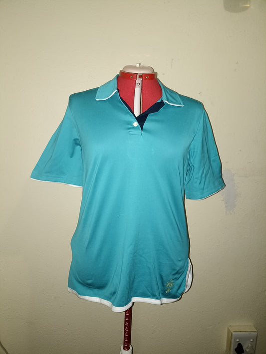 Unique Shirt - Turquoise, White and Navy