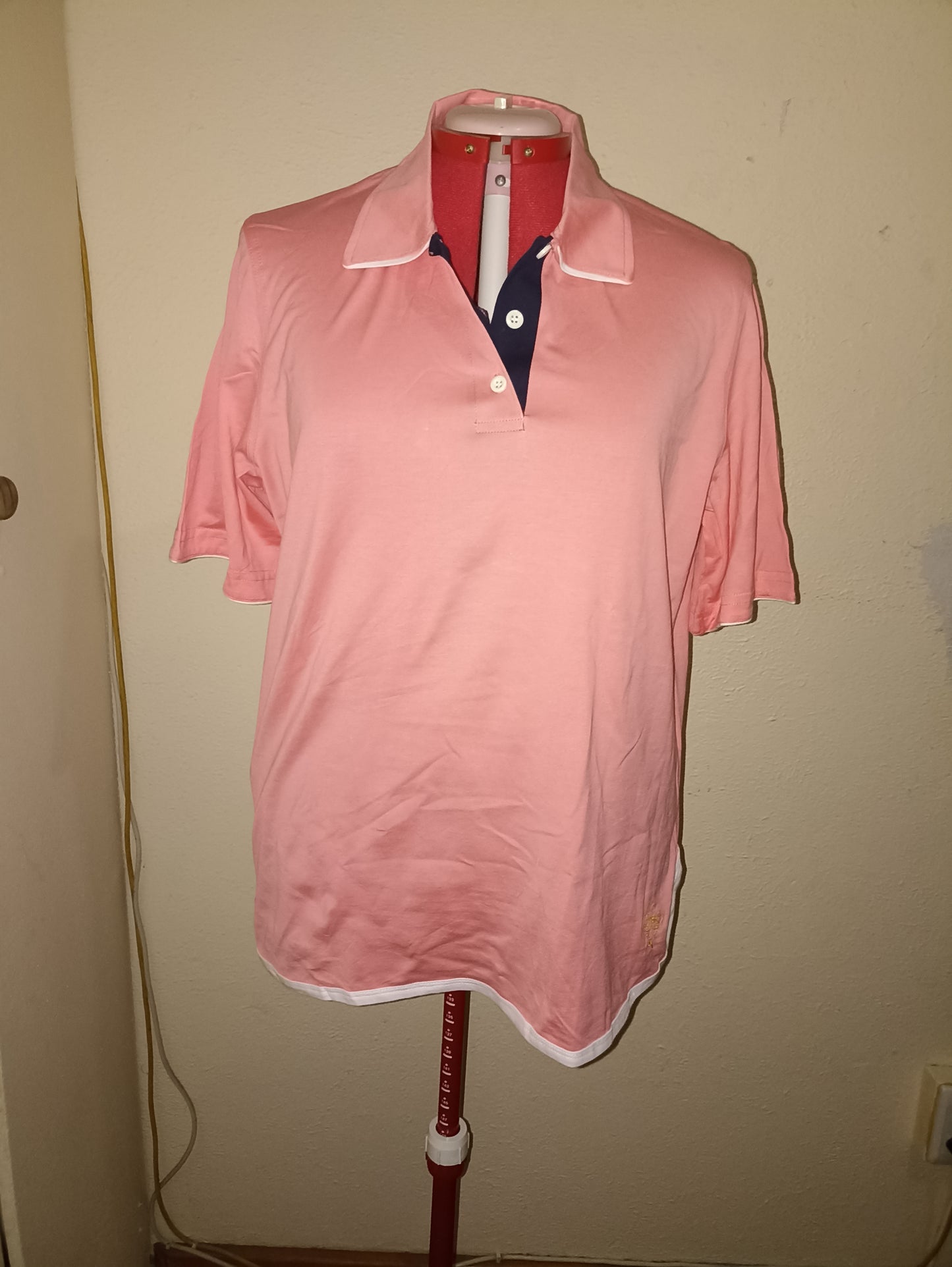 Unique Shirt - Melon, White and Navy