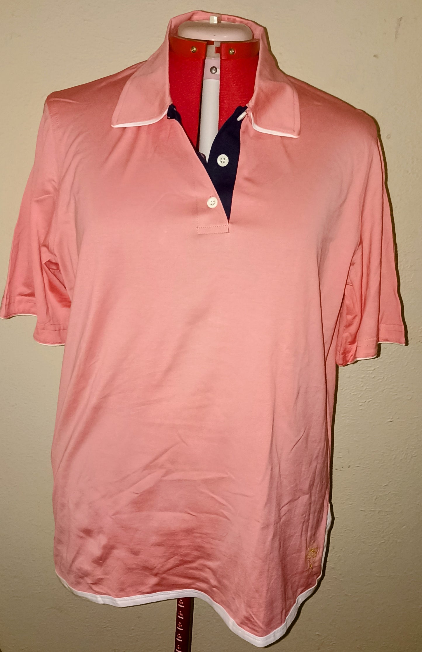 Unique Shirt - Melon, White and Navy