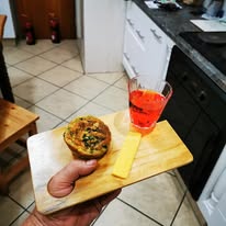 Wooden Cheese and Wine Plate
